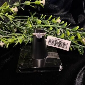 Wedding Set Moissanite 925 Sterling Silver Sz 5